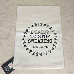 Twisted Wares "I Tried to Stop Swearing but I C'unt" Dish Cloth Towel
